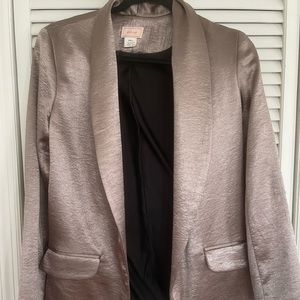 Size small silver metallic blazer
